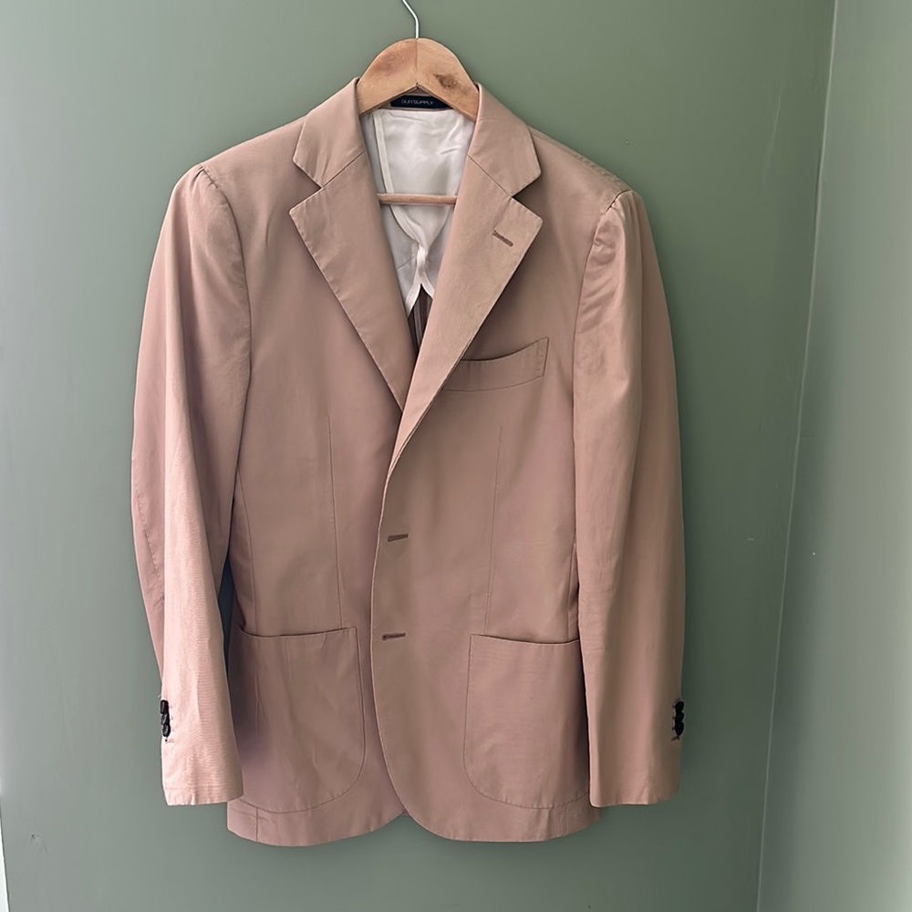 Suitsupply JORT Tan Blazer | Classic Italian Tailoring | Unlined | 38R